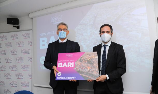 Wizz Air lancia 3 nuove rotte da Bari e Brindisi