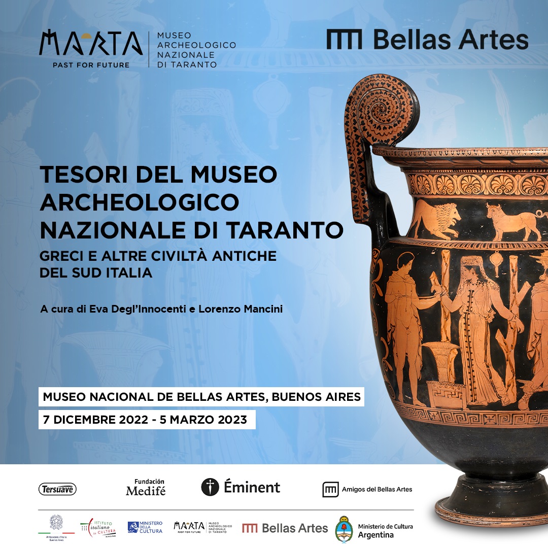 I Tesori del MARTA di Taranto al Museo Nacional de Bellas Artes di Buenos Aires